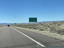 Sign on the way to the VLA.