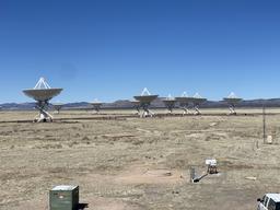 View of the array from the control center balcony.